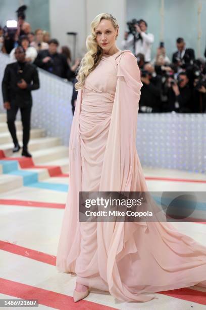 Gwendoline Christie attends The 2023 Met Gala Celebrating "Karl Lagerfeld: A Line Of Beauty" at The Metropolitan Museum of Art on May 01, 2023 in New...