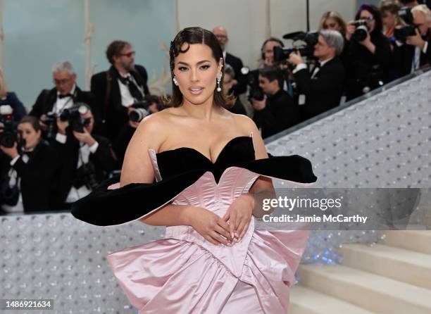 Ashley Graham attends The 2023 Met Gala Celebrating "Karl Lagerfeld: A Line Of Beauty" at The Metropolitan Museum of Art on May 01, 2023 in New York...