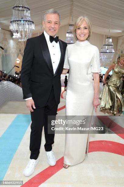 Bob Iger and Willow Bay attend The 2023 Met Gala Celebrating "Karl Lagerfeld: A Line Of Beauty" at The Metropolitan Museum of Art on May 01, 2023 in...