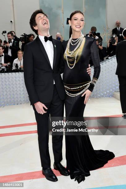 Joshua Kushner and Karlie Kloss attend The 2023 Met Gala Celebrating "Karl Lagerfeld: A Line Of Beauty" at The Metropolitan Museum of Art on May 01,...