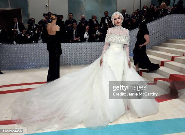 Ava Max attends The 2023 Met Gala Celebrating "Karl Lagerfeld: A Line Of Beauty" at The Metropolitan Museum of Art on May 01, 2023 in New York City.