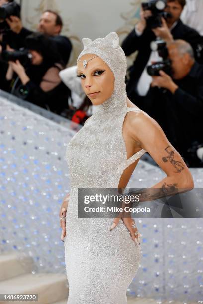 Doja Cat attends The 2023 Met Gala Celebrating "Karl Lagerfeld: A Line Of Beauty" at The Metropolitan Museum of Art on May 01, 2023 in New York City.