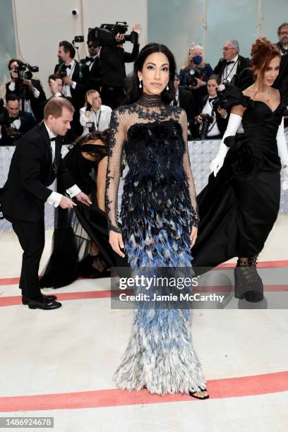 Huma Abedin attends The 2023 Met Gala Celebrating "Karl Lagerfeld: A Line Of Beauty" at The Metropolitan Museum of Art on May 01, 2023 in New York...