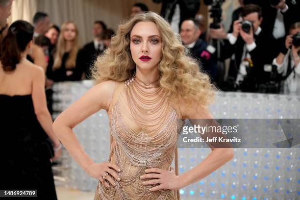 Amanda Seyfried attends the 2023 Met Gala Celebrating "Karl Lagerfeld: A Line Of Beauty" at Metropolitan Museum of Art on May 01, 2023 in New York...