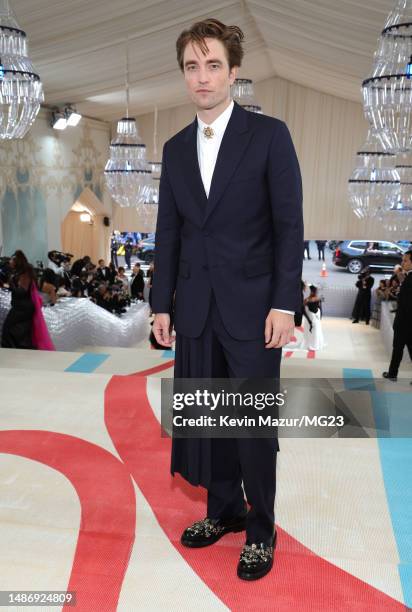 Robert Pattinson attends The 2023 Met Gala Celebrating "Karl Lagerfeld: A Line Of Beauty" at The Metropolitan Museum of Art on May 01, 2023 in New...