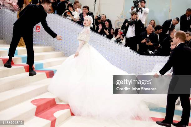 Ava Max attends The 2023 Met Gala Celebrating "Karl Lagerfeld: A Line Of Beauty" at The Metropolitan Museum of Art on May 01, 2023 in New York City.