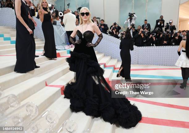 Jessica Chastain attends The 2023 Met Gala Celebrating "Karl Lagerfeld: A Line Of Beauty" at The Metropolitan Museum of Art on May 01, 2023 in New...