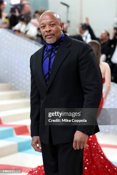 Dr. Dre attends The 2023 Met Gala Celebrating "Karl Lagerfeld: A Line Of Beauty" at The Metropolitan Museum of Art on May 01, 2023 in New York City.