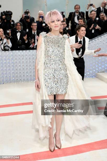 Marion Cotillard attends The 2023 Met Gala Celebrating "Karl Lagerfeld: A Line Of Beauty" at The Metropolitan Museum of Art on May 01, 2023 in New...