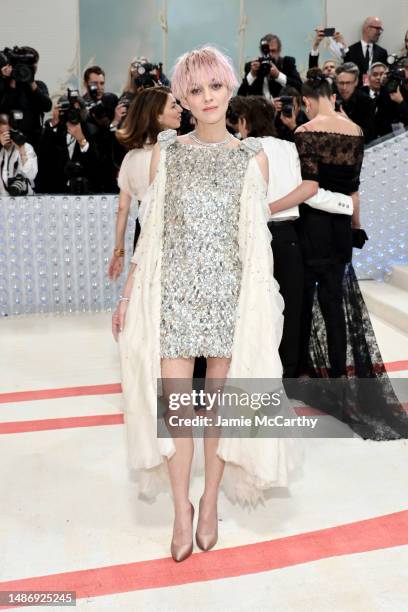 Marion Cotillard attends The 2023 Met Gala Celebrating "Karl Lagerfeld: A Line Of Beauty" at The Metropolitan Museum of Art on May 01, 2023 in New...