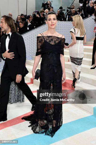 Charlotte Casiraghi attends The 2023 Met Gala Celebrating "Karl Lagerfeld: A Line Of Beauty" at The Metropolitan Museum of Art on May 01, 2023 in New...