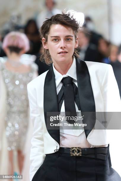 Kristen Stewart attends The 2023 Met Gala Celebrating "Karl Lagerfeld: A Line Of Beauty" at The Metropolitan Museum of Art on May 01, 2023 in New...