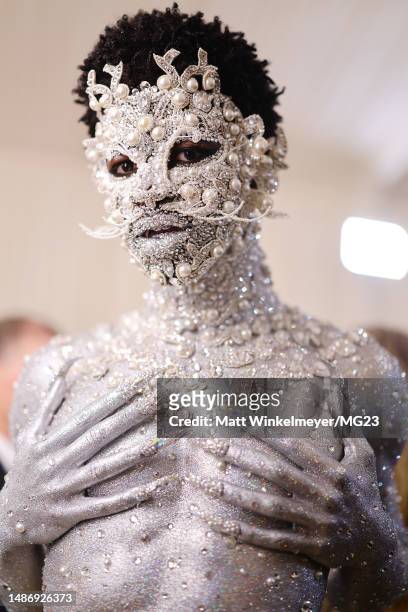 Lil Nas X attends The 2023 Met Gala Celebrating "Karl Lagerfeld: A Line Of Beauty" at The Metropolitan Museum of Art on May 01, 2023 in New York City.