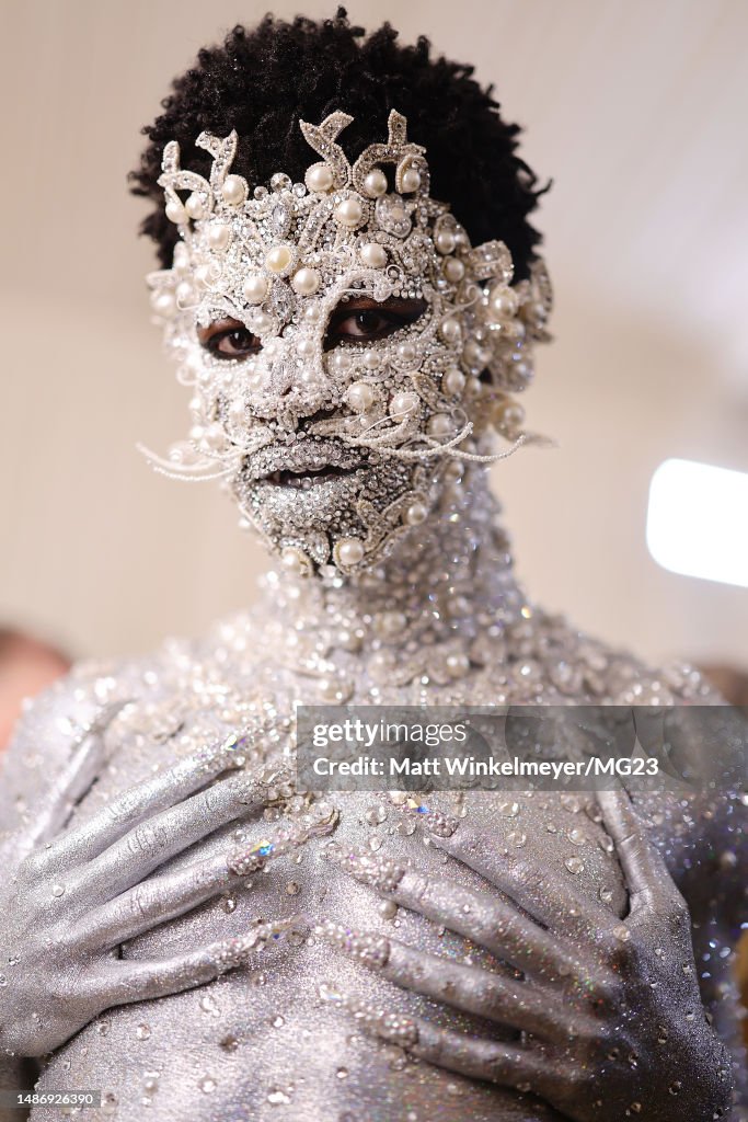Lil Nas X attends The 2025 Met Gala Celebrating "Karl Lagerfeld A