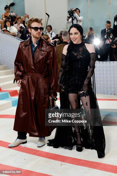 Finneas O'Connell and Billie Eilish attend The 2023 Met Gala Celebrating "Karl Lagerfeld: A Line Of Beauty" at The Metropolitan Museum of Art on May...