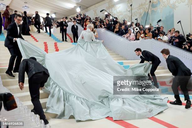 Glenn Close attends The 2023 Met Gala Celebrating "Karl Lagerfeld: A Line Of Beauty" at The Metropolitan Museum of Art on May 01, 2023 in New York...