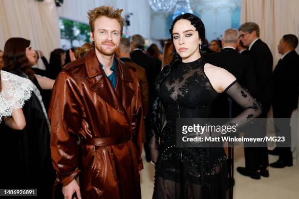Finneas O'Connell and Billie Eilish attend The 2023 Met Gala Celebrating "Karl Lagerfeld: A Line Of Beauty" at The Metropolitan Museum of Art on May...