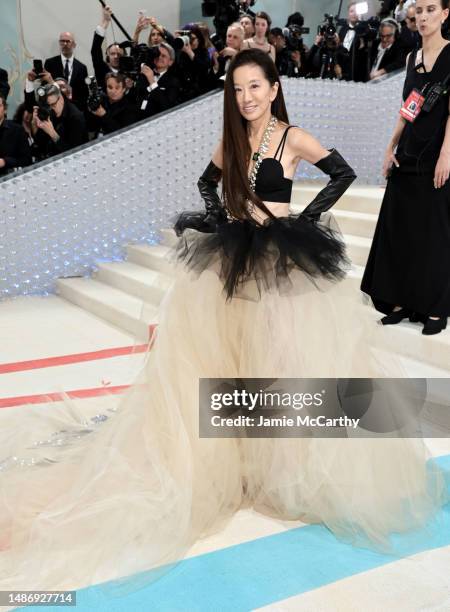 Vera Wang attends The 2023 Met Gala Celebrating "Karl Lagerfeld: A Line Of Beauty" at The Metropolitan Museum of Art on May 01, 2023 in New York City.