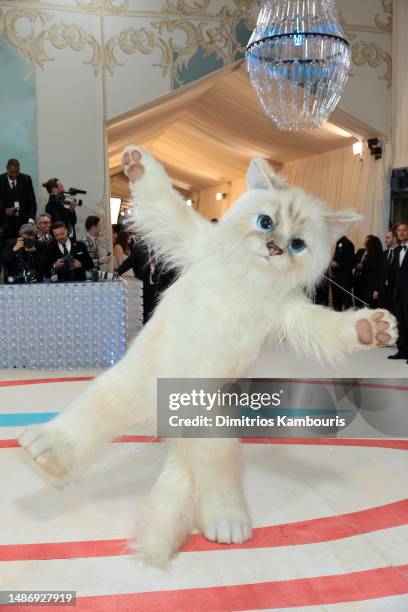 Jared Leto dressed as Choupette attends The 2023 Met Gala Celebrating "Karl Lagerfeld: A Line Of Beauty" at The Metropolitan Museum of Art on May 01,...