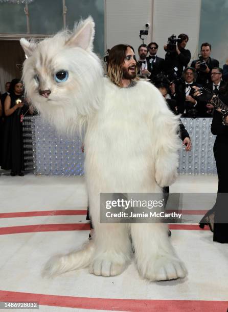 Jared Leto attends The 2023 Met Gala Celebrating "Karl Lagerfeld: A Line Of Beauty" at The Metropolitan Museum of Art on May 01, 2023 in New York...