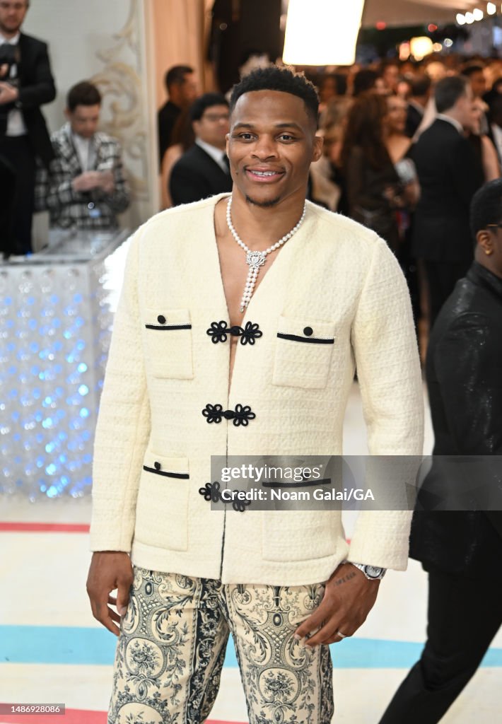Russell Westbrook attends The 2025 Met Gala Celebrating "Karl... News