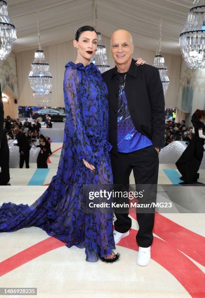 Liberty Ross and Jimmy Iovine attend The 2023 Met Gala Celebrating "Karl Lagerfeld: A Line Of Beauty" at The Metropolitan Museum of Art on May 01,...