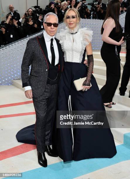 Tommy Hilfiger and Dee Ocleppo attend The 2023 Met Gala Celebrating "Karl Lagerfeld: A Line Of Beauty" at The Metropolitan Museum of Art on May 01,...