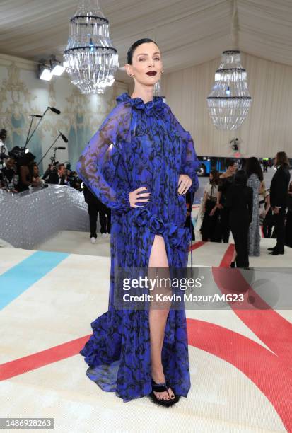 Liberty Ross attends The 2023 Met Gala Celebrating "Karl Lagerfeld: A Line Of Beauty" at The Metropolitan Museum of Art on May 01, 2023 in New York...