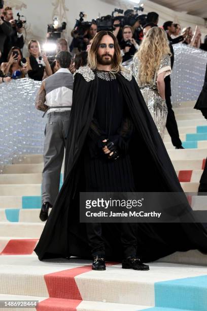 Jared Leto attends The 2023 Met Gala Celebrating "Karl Lagerfeld: A Line Of Beauty" at The Metropolitan Museum of Art on May 01, 2023 in New York...