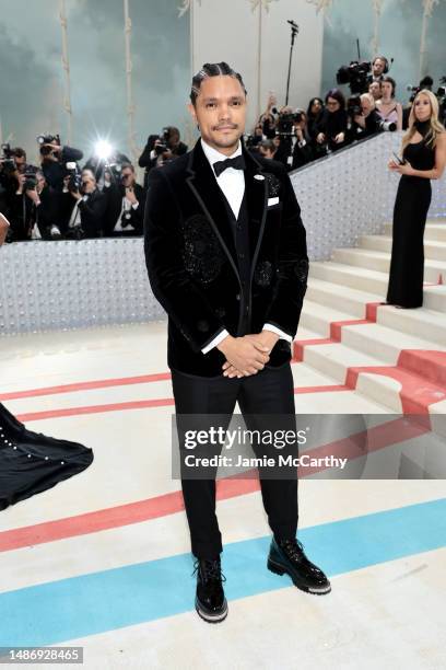 Trevor Noah attends The 2023 Met Gala Celebrating "Karl Lagerfeld: A Line Of Beauty" at The Metropolitan Museum of Art on May 01, 2023 in New York...