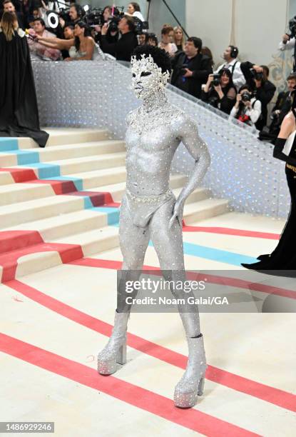 Lil Nas X attends The 2023 Met Gala Celebrating "Karl Lagerfeld: A Line Of Beauty" at The Metropolitan Museum of Art on May 01, 2023 in New York City.