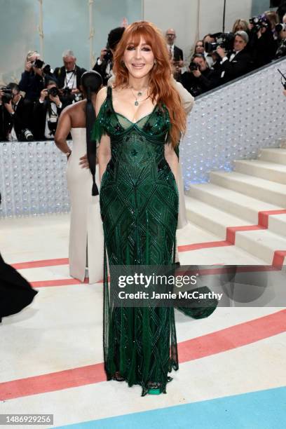 Charlotte Tilbury attends The 2023 Met Gala Celebrating "Karl Lagerfeld: A Line Of Beauty" at The Metropolitan Museum of Art on May 01, 2023 in New...