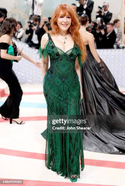 Charlotte Tilbury attends The 2023 Met Gala Celebrating "Karl Lagerfeld: A Line Of Beauty" at The Metropolitan Museum of Art on May 01, 2023 in New...