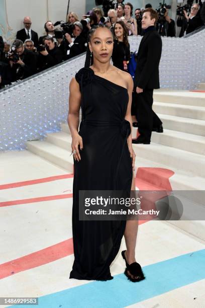 Naomi Ackie attends The 2023 Met Gala Celebrating "Karl Lagerfeld: A Line Of Beauty" at The Metropolitan Museum of Art on May 01, 2023 in New York...