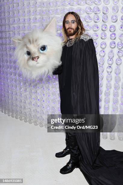 Jared Leto attends The 2023 Met Gala Celebrating "Karl Lagerfeld: A Line Of Beauty" at The Metropolitan Museum of Art on May 01, 2023 in New York...