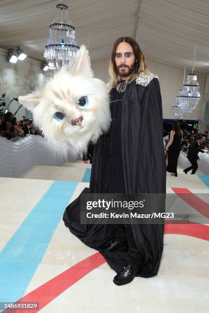 Jared Leto attends The 2023 Met Gala Celebrating "Karl Lagerfeld: A Line Of Beauty" at The Metropolitan Museum of Art on May 01, 2023 in New York...