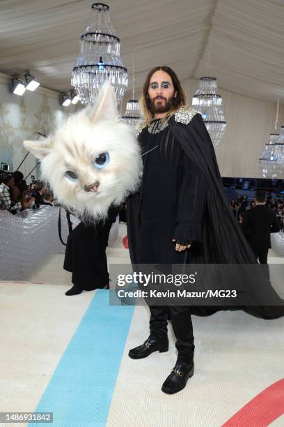 Jared Leto attends The 2023 Met Gala Celebrating "Karl Lagerfeld: A Line Of Beauty" at The Metropolitan Museum of Art on May 01, 2023 in New York...