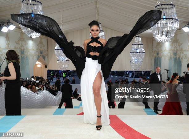 Vanessa Hudgens attends The 2023 Met Gala Celebrating "Karl Lagerfeld: A Line Of Beauty" at The Metropolitan Museum of Art on May 01, 2023 in New...