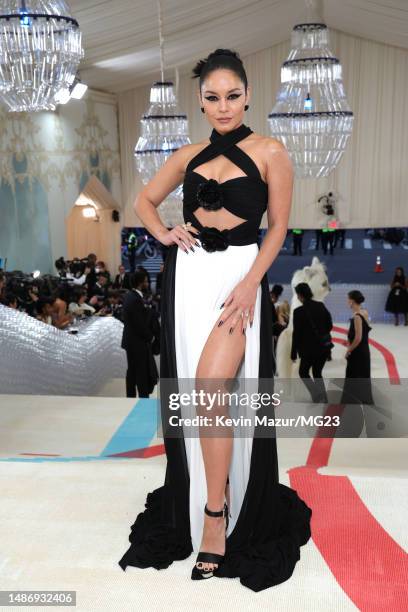 Vanessa Hudgens attends The 2023 Met Gala Celebrating "Karl Lagerfeld: A Line Of Beauty" at The Metropolitan Museum of Art on May 01, 2023 in New...