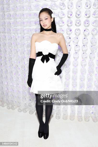 Jennie Kim attends The 2023 Met Gala Celebrating "Karl Lagerfeld: A Line Of Beauty" at The Metropolitan Museum of Art on May 01, 2023 in New York...