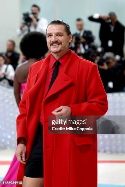 Pedro Pascal attends The 2023 Met Gala Celebrating "Karl Lagerfeld: A Line Of Beauty" at The Metropolitan Museum of Art on May 01, 2023 in New York...