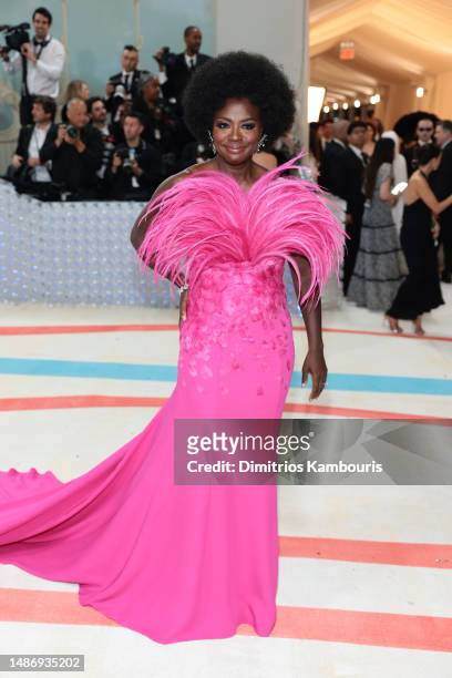 Viola Davis attends The 2023 Met Gala Celebrating "Karl Lagerfeld: A Line Of Beauty" at The Metropolitan Museum of Art on May 01, 2023 in New York...