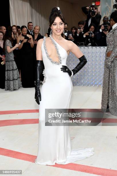 Aubrey Plaza attends The 2023 Met Gala Celebrating "Karl Lagerfeld: A Line Of Beauty" at The Metropolitan Museum of Art on May 01, 2023 in New York...