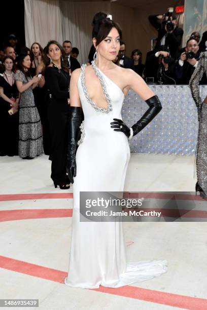 Aubrey Plaza attends The 2023 Met Gala Celebrating "Karl Lagerfeld: A Line Of Beauty" at The Metropolitan Museum of Art on May 01, 2023 in New York...