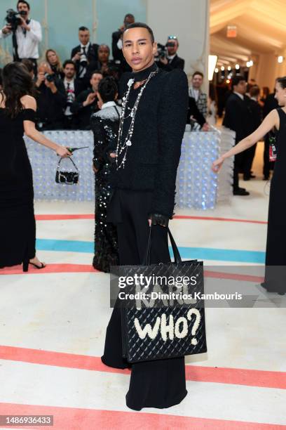 Olivier Rousteing attends The 2023 Met Gala Celebrating "Karl Lagerfeld: A Line Of Beauty" at The Metropolitan Museum of Art on May 01, 2023 in New...