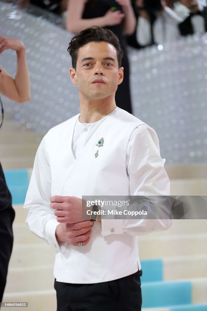 Karl Ramy Rami Malek attends The 2023 Met Gala Celebrating