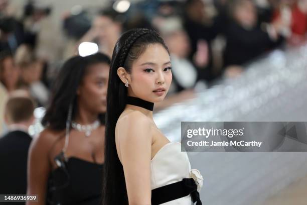 Jennie Kim attends The 2023 Met Gala Celebrating "Karl Lagerfeld: A Line Of Beauty" at The Metropolitan Museum of Art on May 01, 2023 in New York...