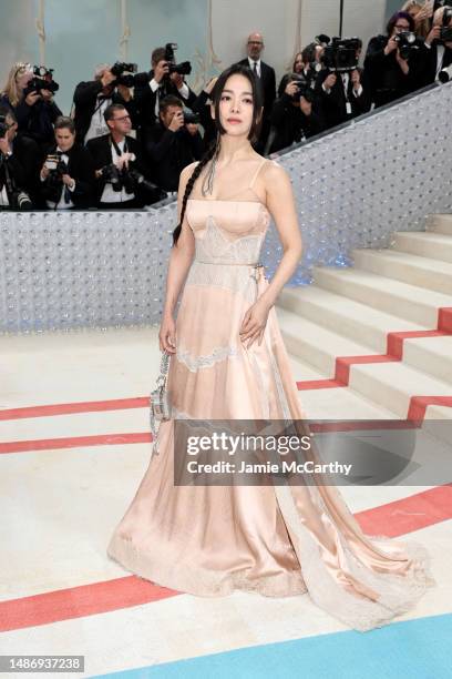 Song Hye-kyo attends The 2023 Met Gala Celebrating "Karl Lagerfeld: A Line Of Beauty" at The Metropolitan Museum of Art on May 01, 2023 in New York...