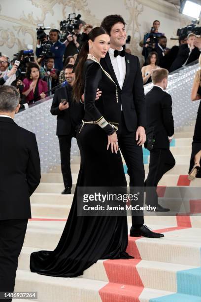 Karlie Kloss and Joshua Kushner attend The 2023 Met Gala Celebrating "Karl Lagerfeld: A Line Of Beauty" at The Metropolitan Museum of Art on May 01,...