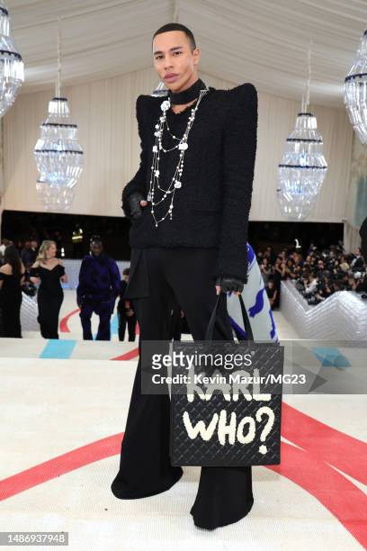 Olivier Rousteing attends The 2023 Met Gala Celebrating "Karl Lagerfeld: A Line Of Beauty" at The Metropolitan Museum of Art on May 01, 2023 in New...